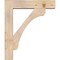 Ekena Millwork Legacy Block Smooth Bracket w/ Offset Brace, Douglas Fir, 7 1/2"W x 34"D x 40"H BKT0806X34X40LEC05SDF - alternate 2